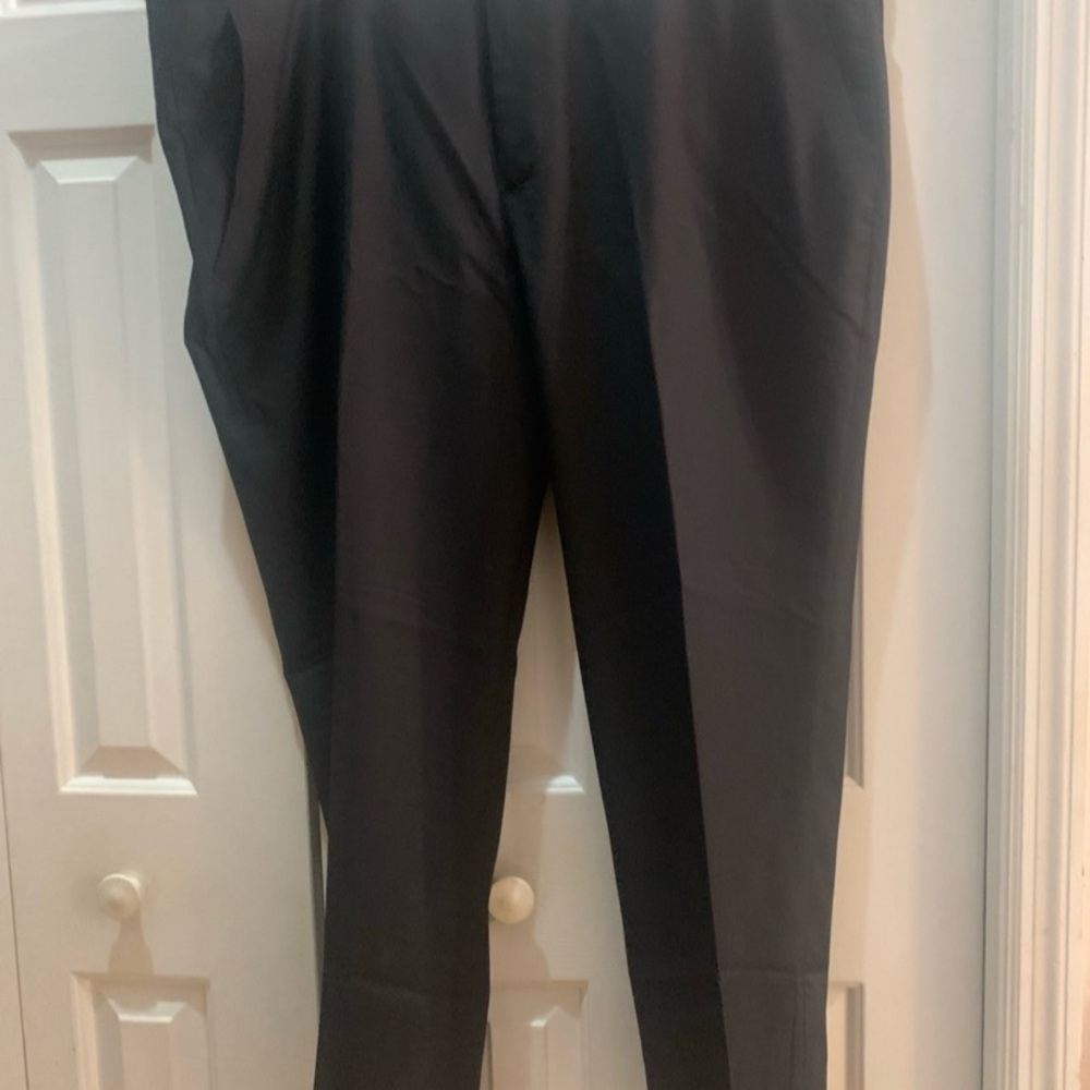 New! Black Dress Pants with Classic Straight-Leg Cut. Size: 4 XLarge